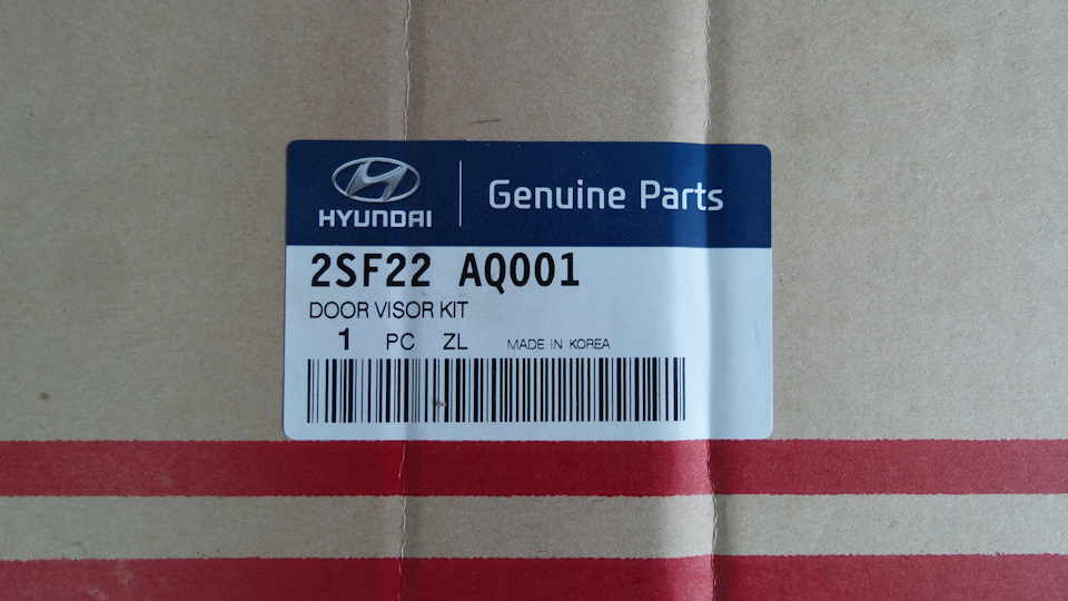 Дефлекторы боковых стёкол Mobis (Установлено) (2SF22AQ001) — Hyundai ...