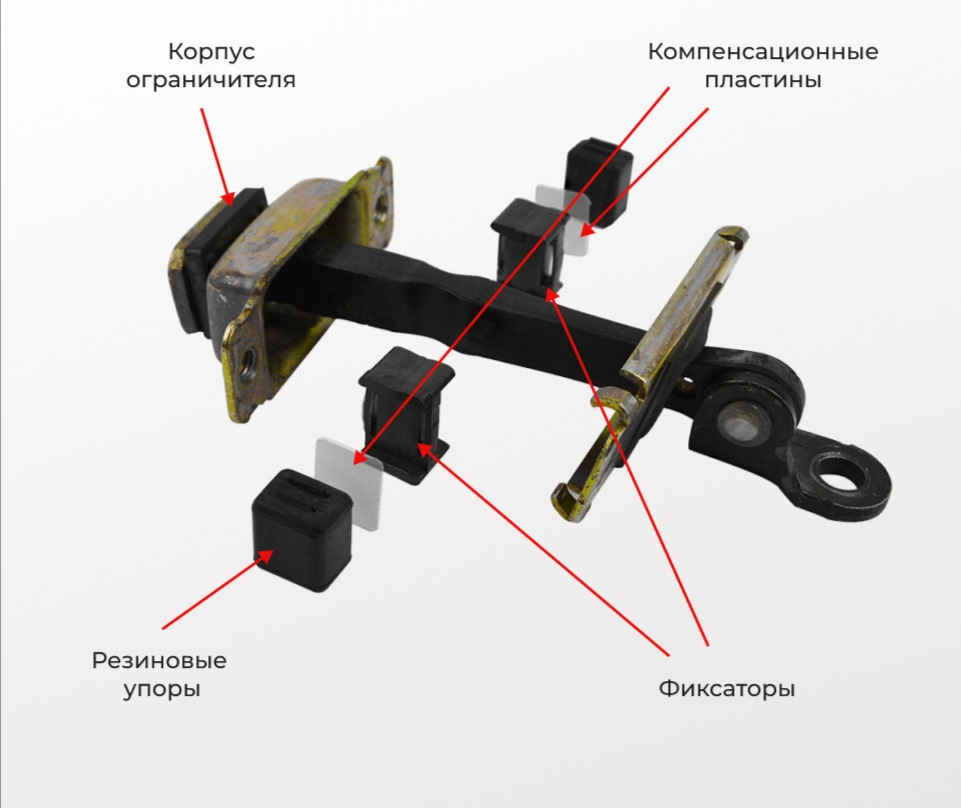 Ремкомплект доводчиков дверей — Toyota Corolla Fielder (E160), 1,5 л ...