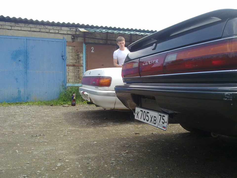 Чайзер в гостях у пневмо-Кресты — Toyota Chaser (80), 2,5 л, 1991 года ...