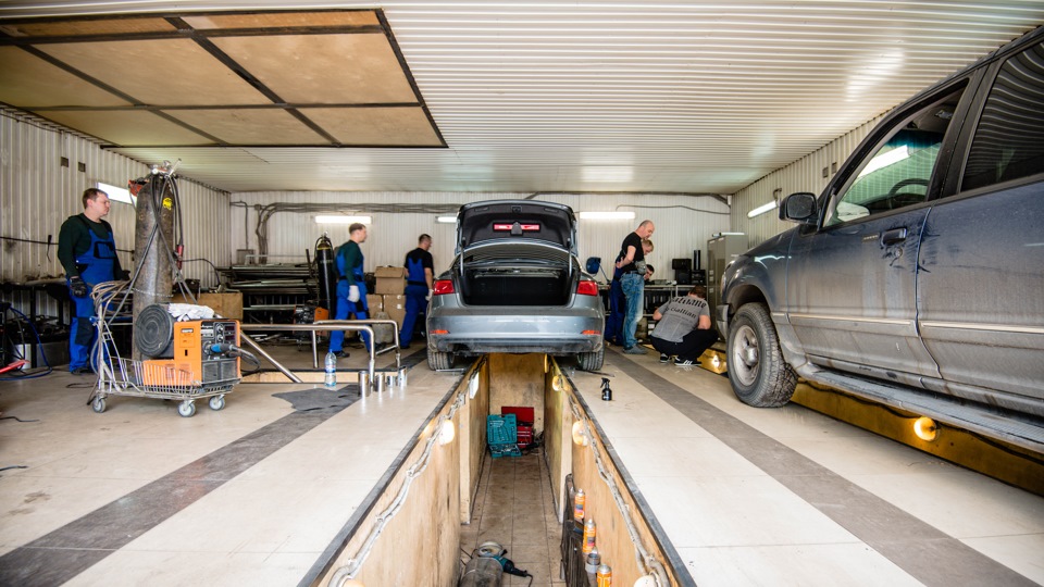 Установка двойного выхлопа — Audi A3 Sedan (8V), 1,4 л, 2014 года ...