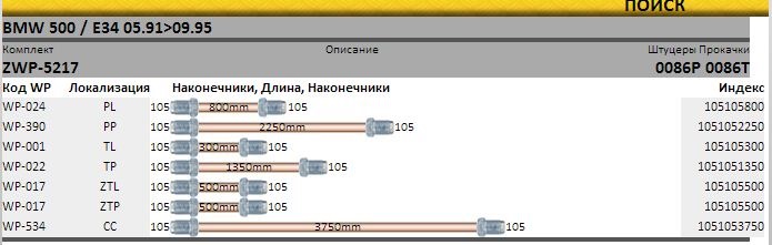 Тормозные трубки бмв е39 схема