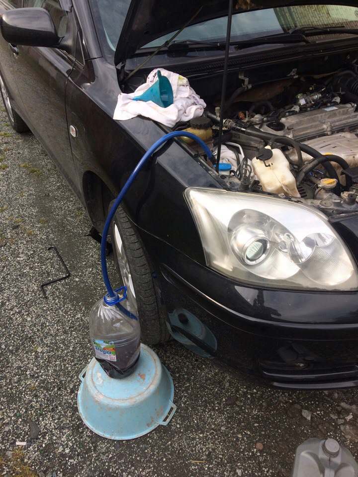 Масло в гидраче — Toyota Avensis II, 2 л., 2006 года | своими руками ...