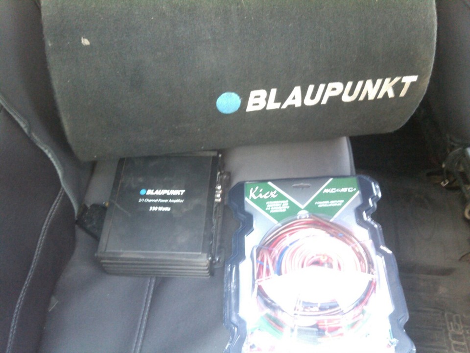 Установка усилителя и сабвуфера Blaupunkt::::/// — Lada 21124, 1,6 л ...