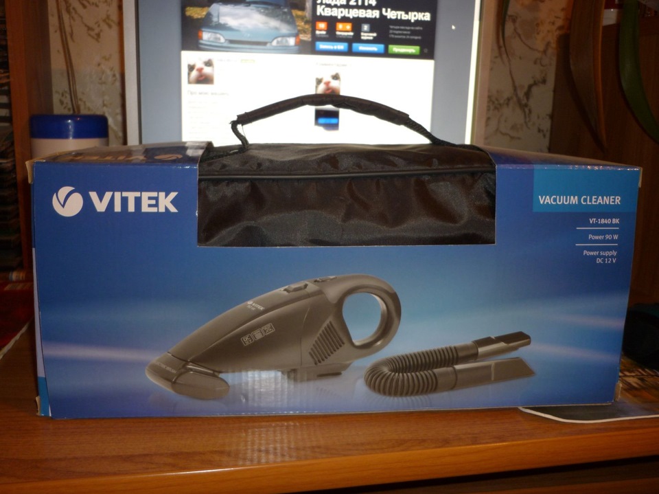 Автомобильный пылесос Vitek VT-1840BK — Lada 2114, 1,6 л, 2012 года ...