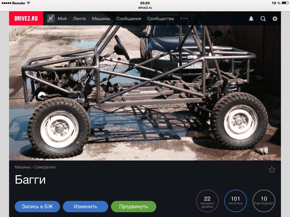 101 подписчик — Багги, 1,6 л, 2014 года | просто так | DRIVE2