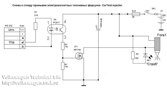 Э240 стенд схема электрическая