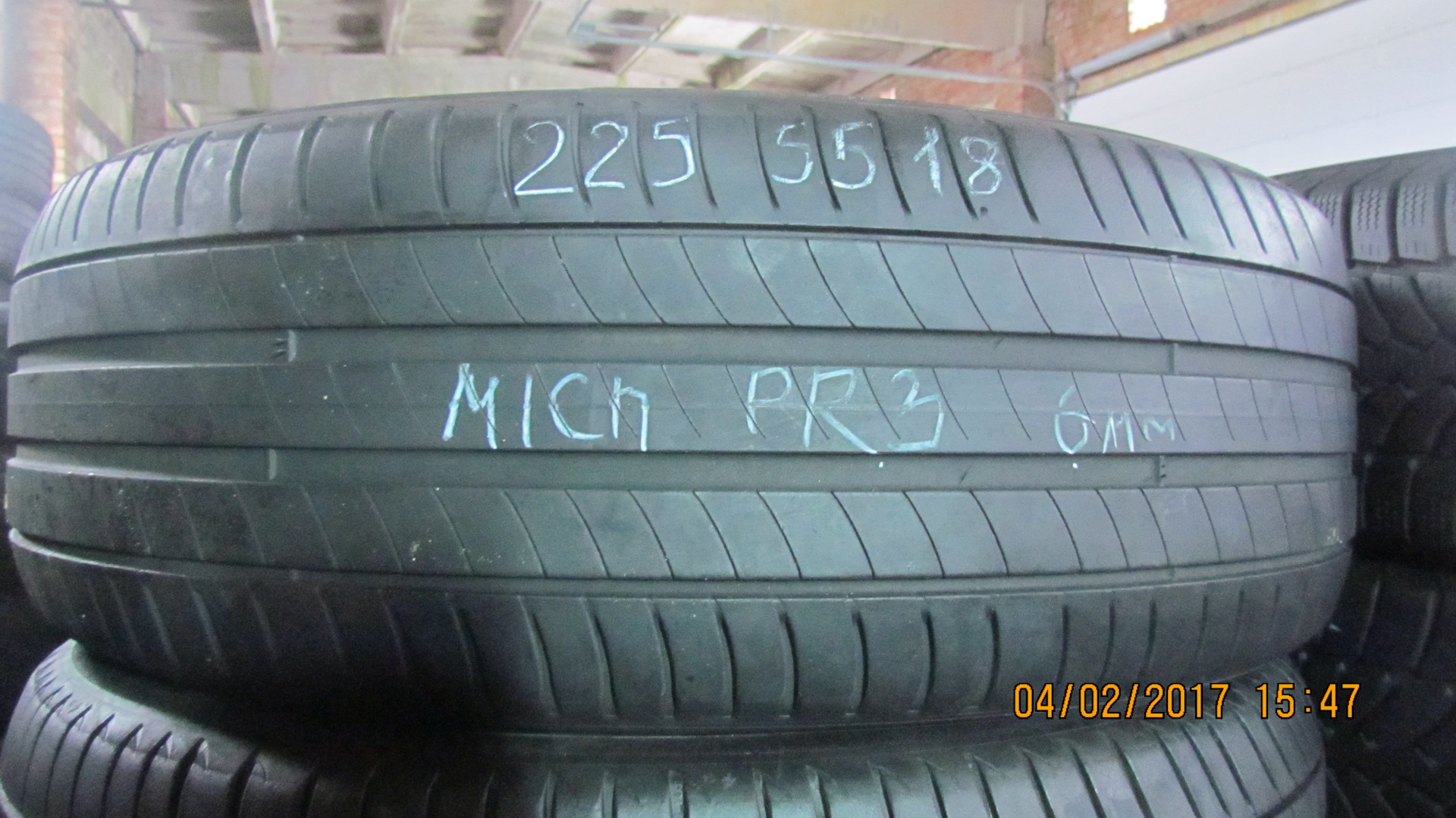 Шины б/у Michelin Primacy 3 225/55 R18 — Tyres-Pskov на DRIVE2