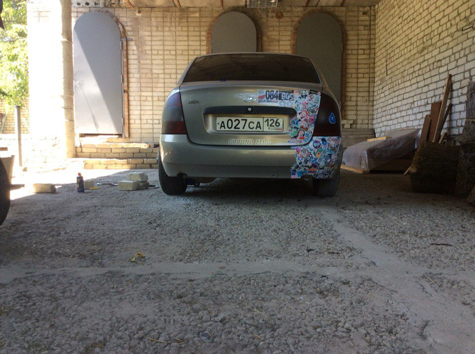 Примерка разварок и задний развал — Lada Калина седан, 1,6 л, 2005 года ...