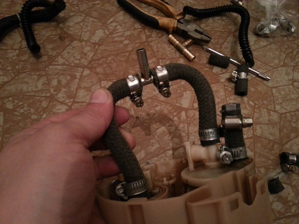 а далее просто глушим фильт. но ввод делаем через тройник на него, чтоб функционировал регулятор давления. — Opel Astra H