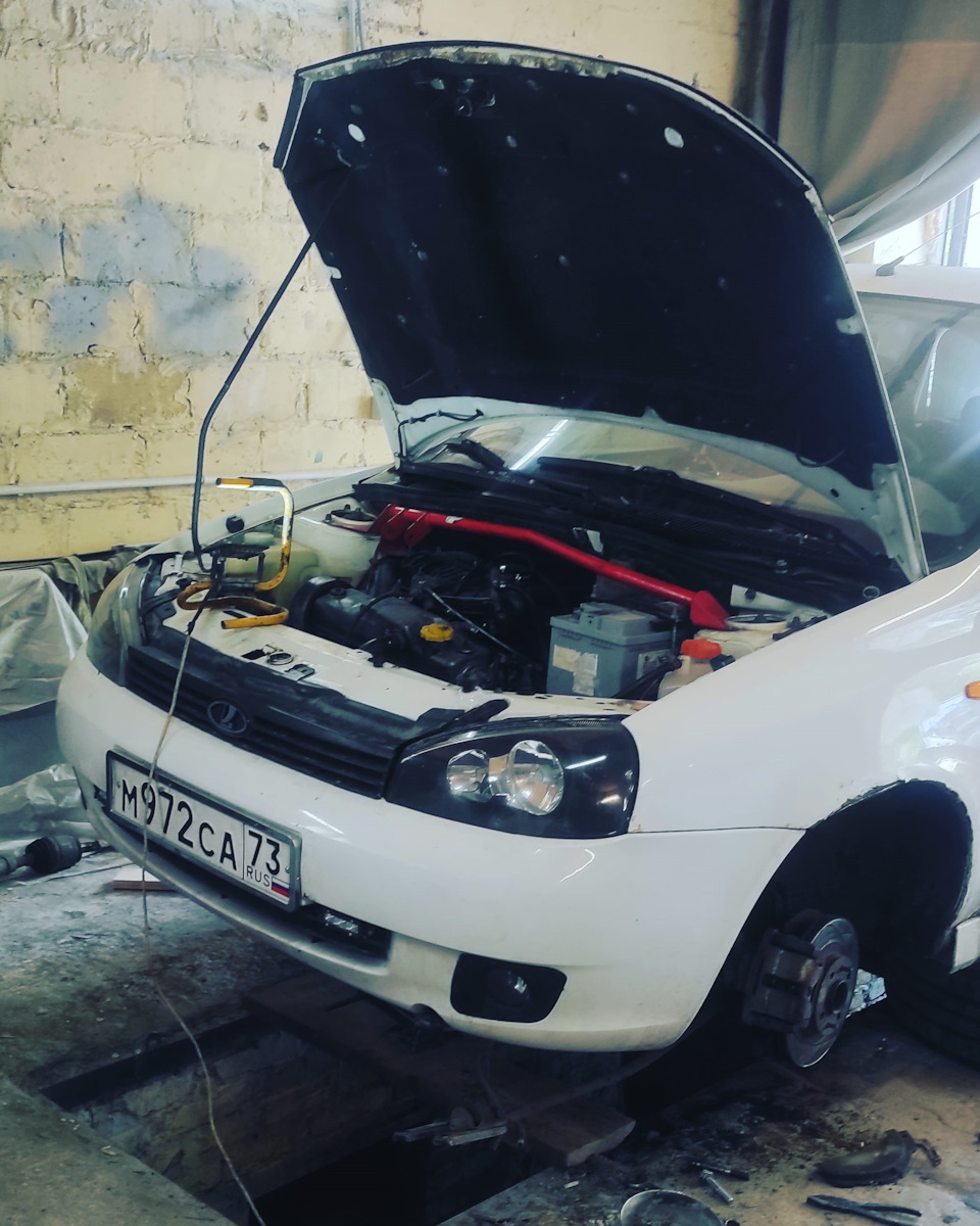 Защита двигателя — Lada Калина Универсал (1G), 1,6 л, 2009 года ...