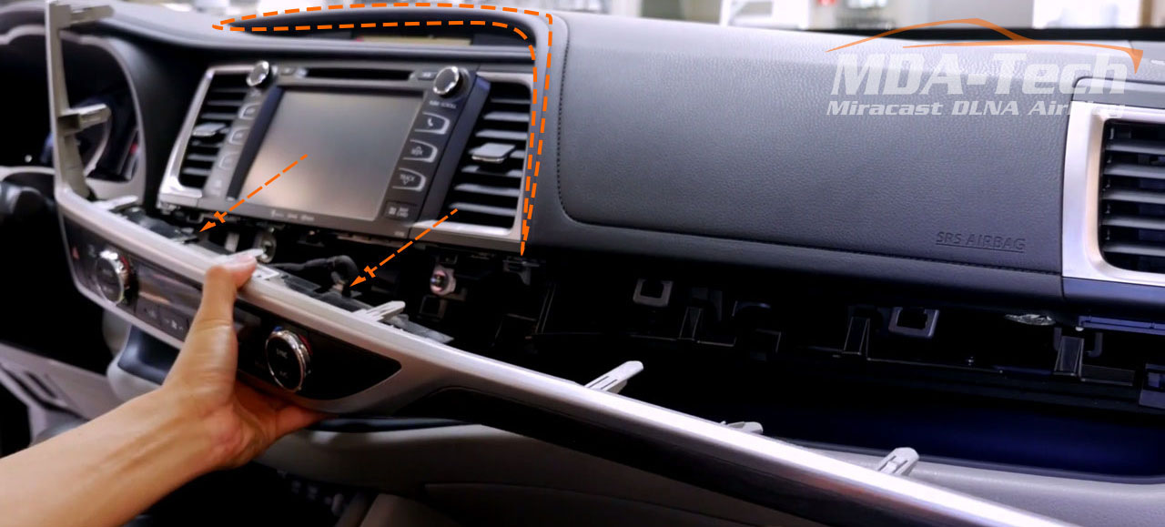 Как снять магнитолу тойота хайлендер Подключение камеры переднего вида на Toyota Highlander 2019 - MDA-Tech на DRIVE2