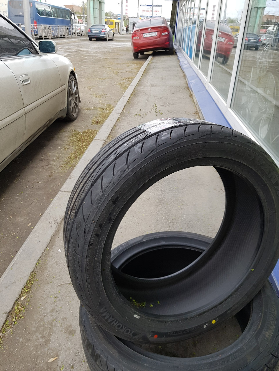 Купил лето. Yokohama Advan Fleva V701. — Toyota Chaser (100), 2,5 л ...