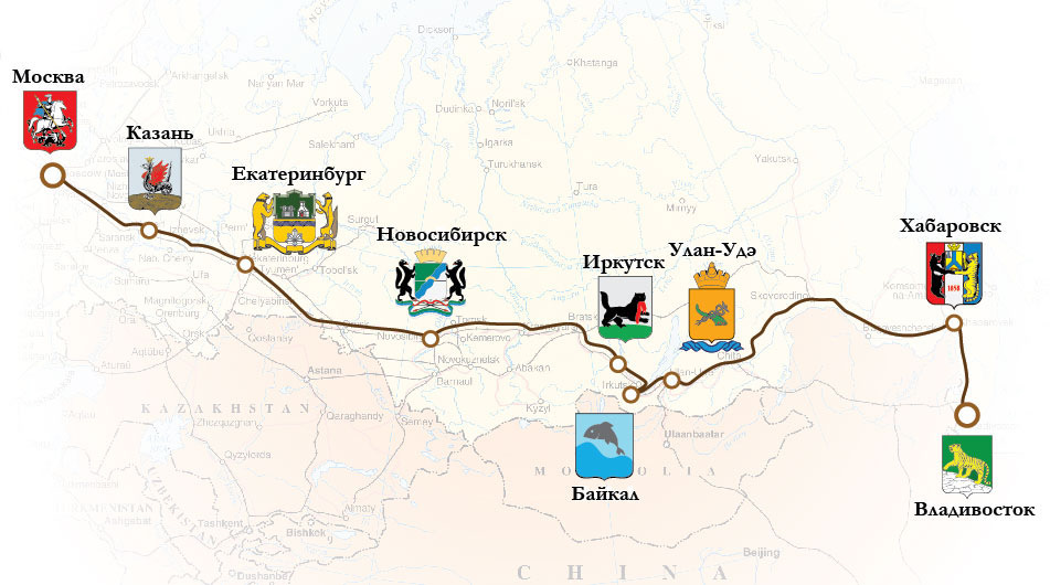 Карта железной дороги от новосибирска до москвы