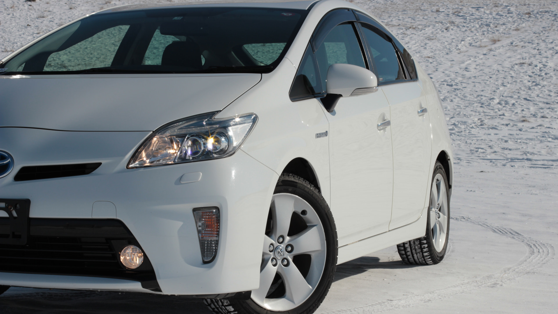 Toyota Prius 2012 White background