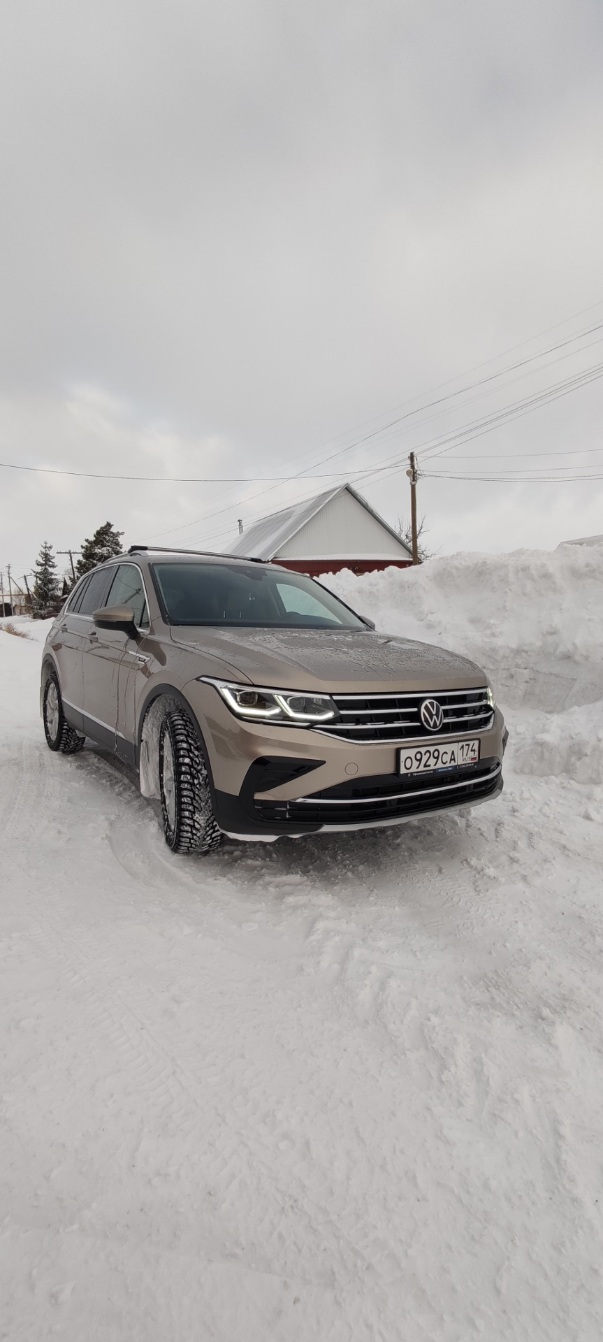 Зима на Южном Урале — Volkswagen Tiguan (2G), 2 л, 2021 года | наблюдение |  DRIVE2