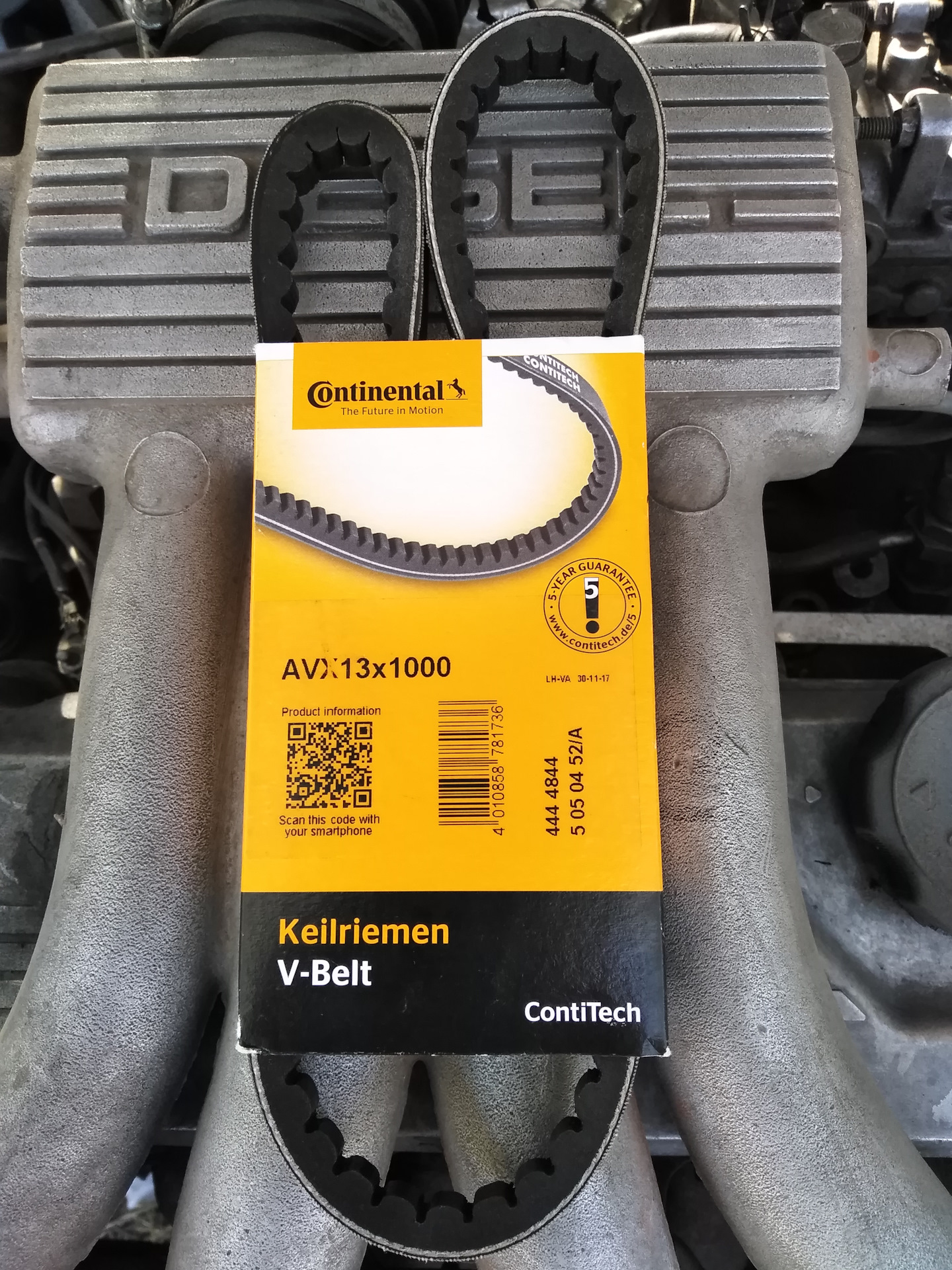 Ремень генератора Continental 4444844 13x1000 — Mitsubishi Lancer III ...