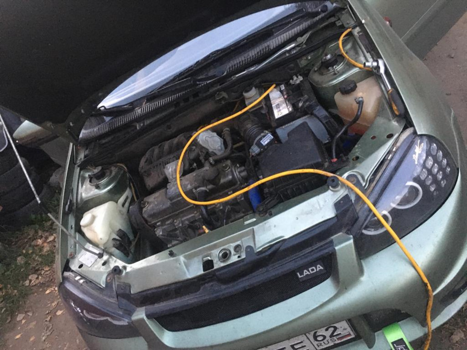 Установка усилителя на автозвук — Lada Калина Универсал (1G), 1,6 л ...
