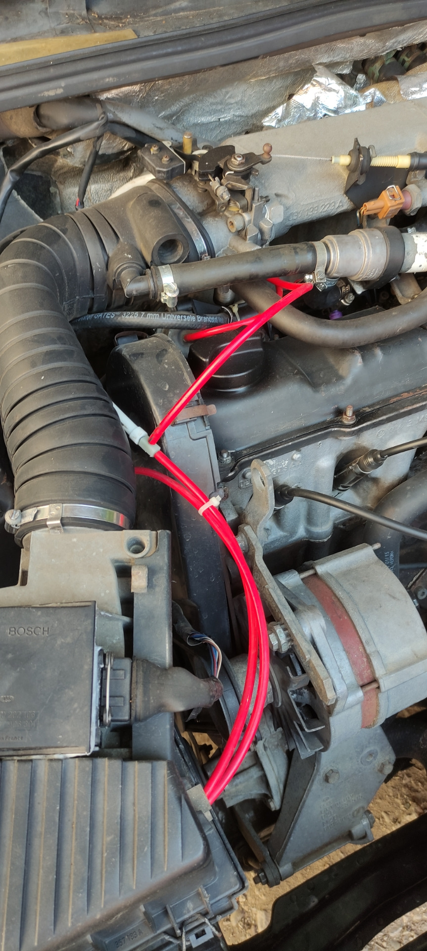 Подключение вакуумных трубок без адсорбера — Volkswagen Passat B3, 1,8 ...