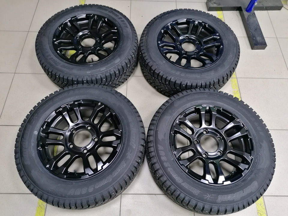 Переобулся на зиму. + диски СКАД Тайга чёрный бархат. — Lada Niva ...