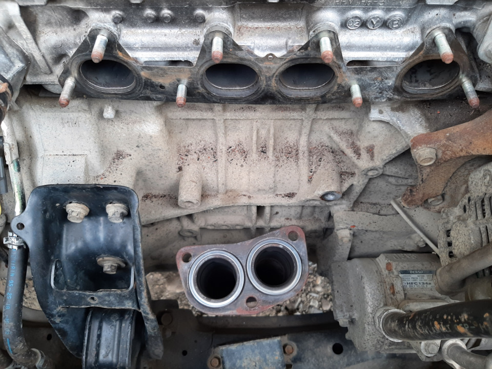Новые уплотнительные кольца в приёмной трубе — Honda Odyssey (2G)
