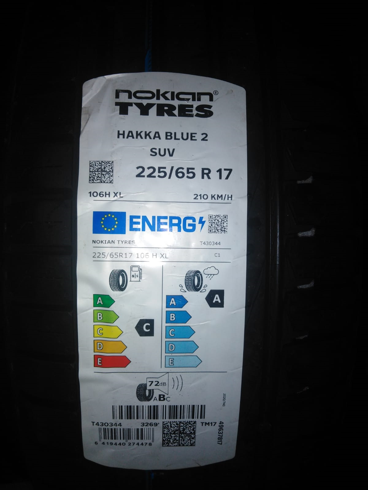 Nokian Tyres Hakka Blue 2 — Hyundai Tucson (TL), 2 л, 2018 года | шины ...