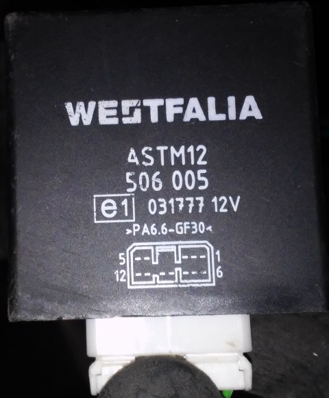 Westfalia astm 12 506005 схема подключения