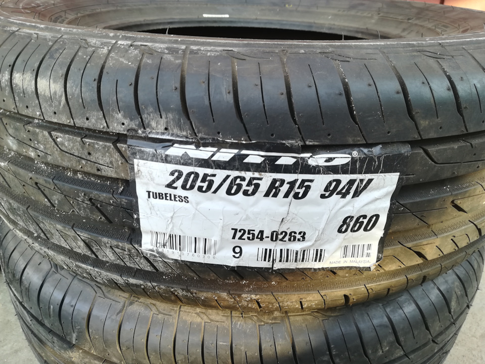 Летние шины NITTO NT860 205/65 R15 — Opel Omega B, 2 л, 1996 года ...