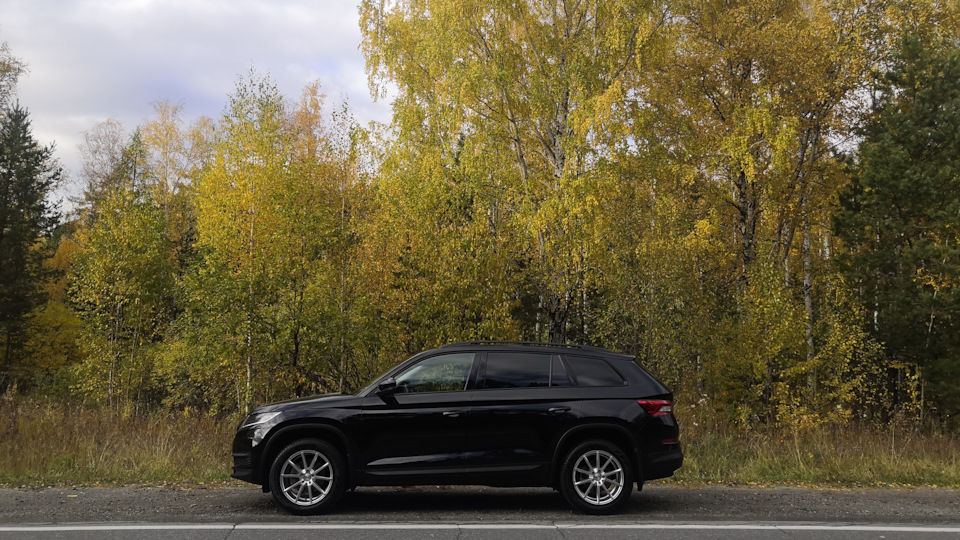 Skoda Kodiaq Чёрный Грязный Дизель