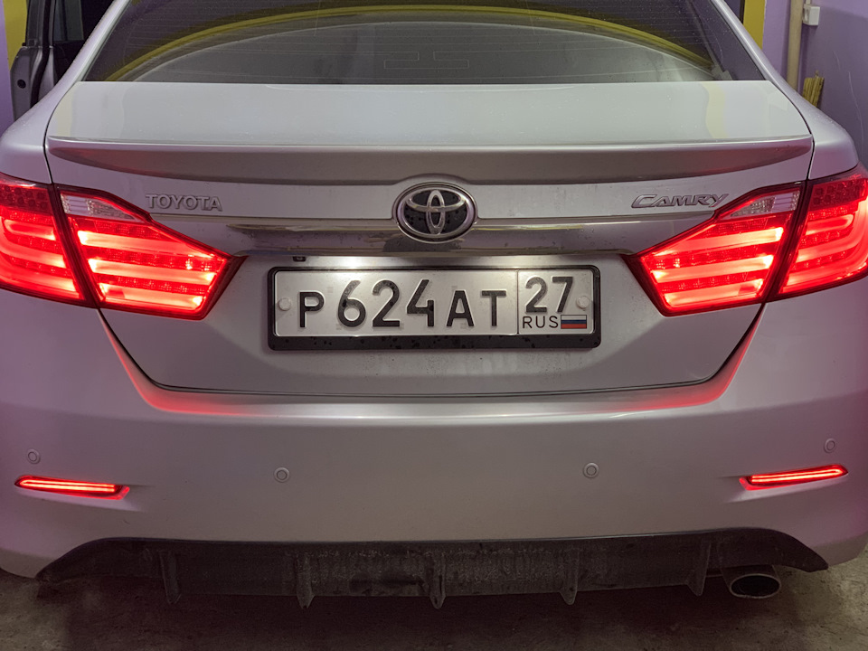 Led габариты мне в «зад» — Toyota Camry (XV50), 2,5 л., 2012 года ...