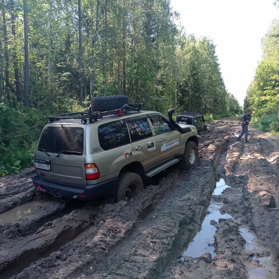 Медозеро — покатушка и первая поломка — Toyota Land Cruiser 100, 4,2 л,  2005 года | покатушки | DRIVE2