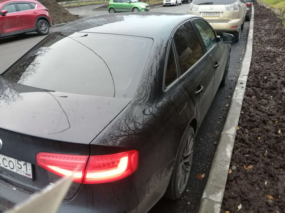 Тонировка + замена лобового стекла — Audi A4 (B8), 1,8 л, 2013 года ...