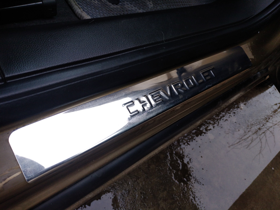 Накладки на пороги DOLLEX (EMEX) — Chevrolet Cruze (1G), 1,6 л, 2013 ...