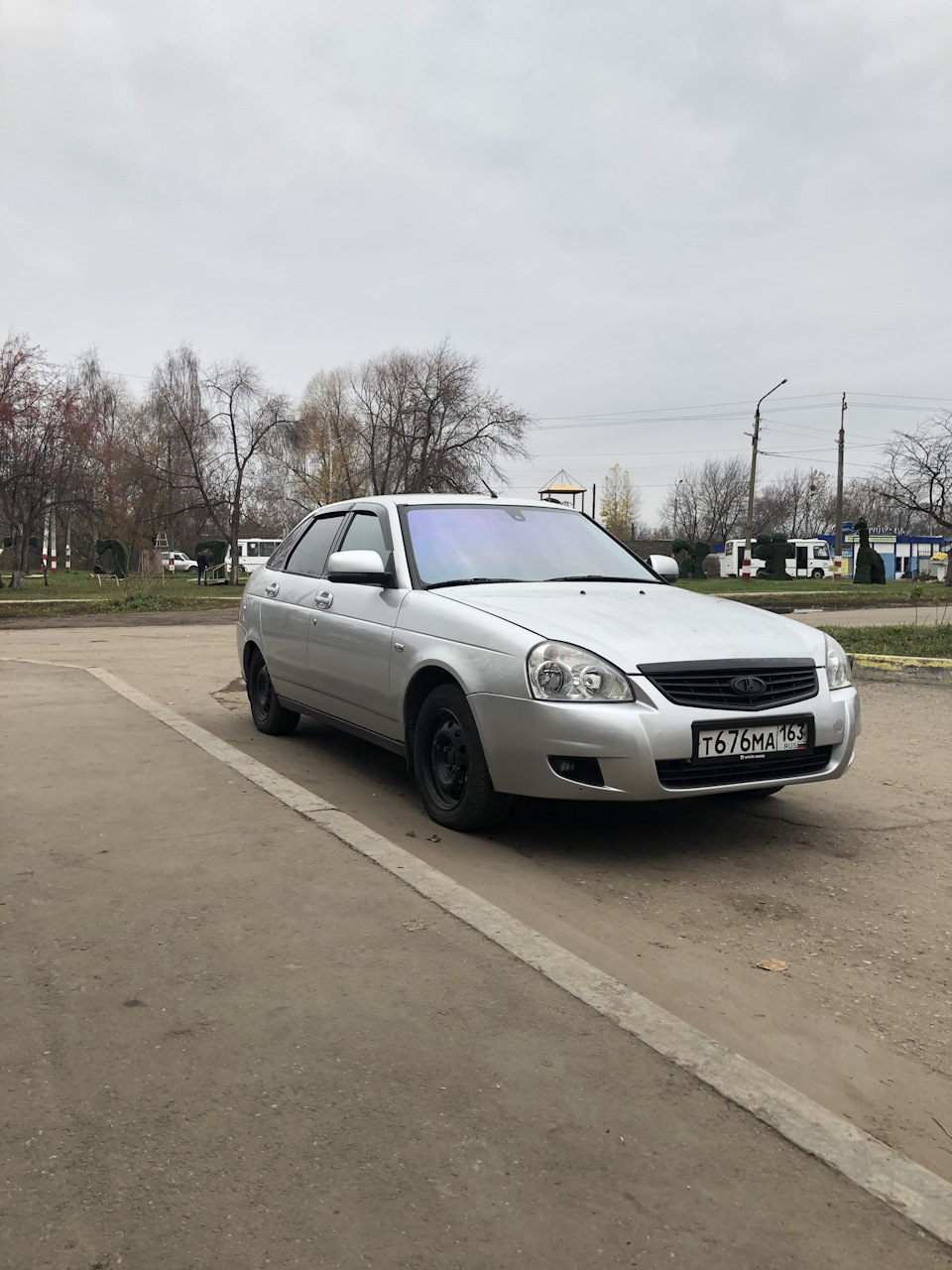 Замена лба и тонировка — Lada Приора хэтчбек, 1,6 л, 2011 года | тюнинг ...