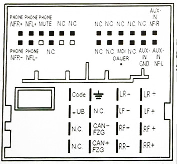 Rcd 310 схема подключения