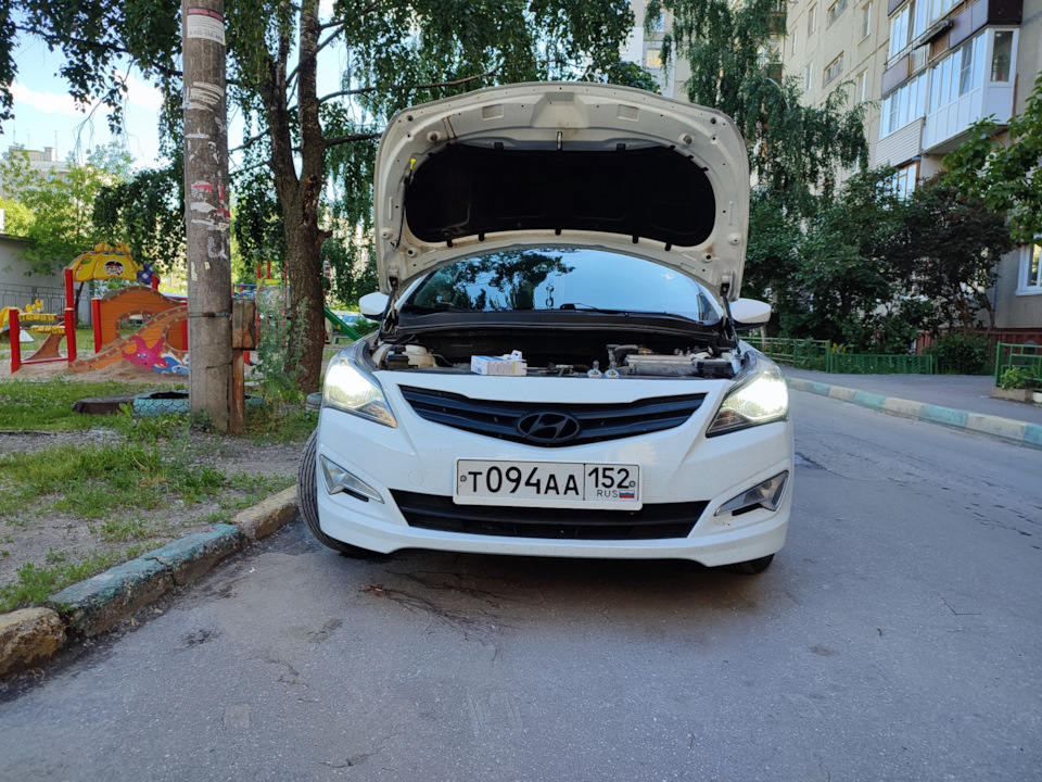 Led лампы для панды — Hyundai Solaris (1G), 1,6 л, 2016 года | тюнинг ...