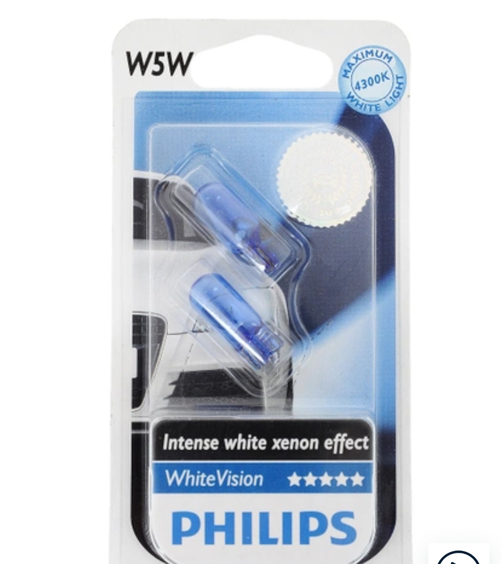 Philips white w5w