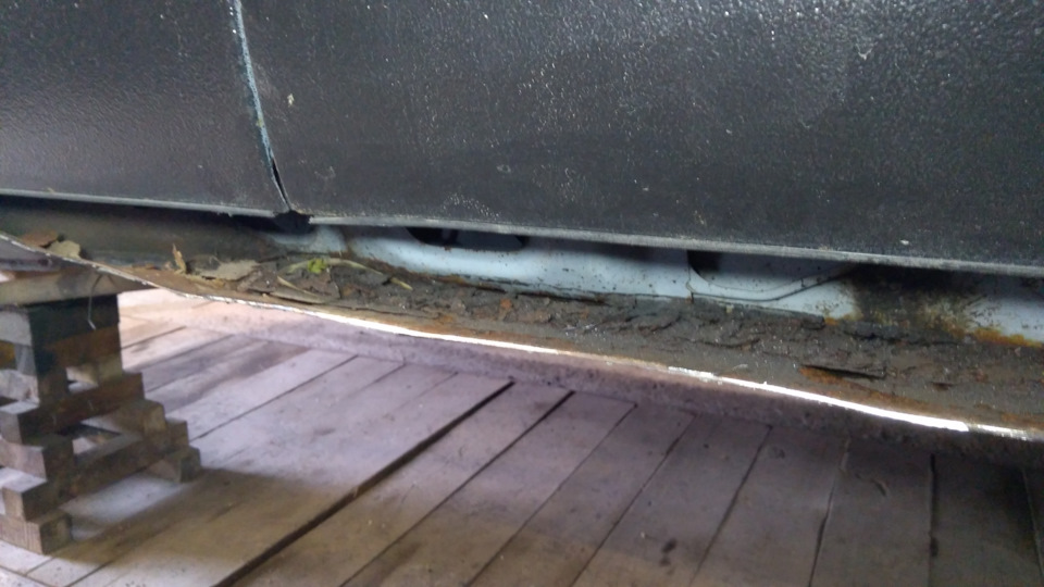 Продолжение. Замена порогов на проф. трубу. — Chevrolet Niva, 1,7 л ...