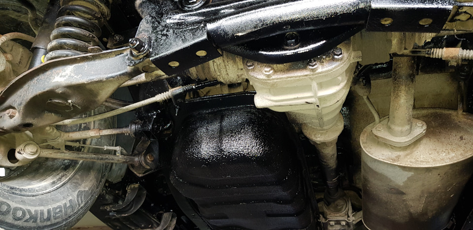 Обработка рамы, арок и порогов. — SsangYong Rexton W (3G), 2,7 л, 2014 ...