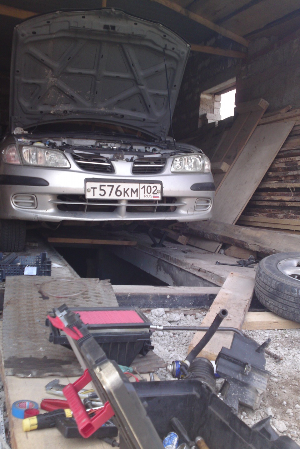 Замена сальника на рулевой рейке — Nissan Almera II (N16), 1,5 л, 2000 ...