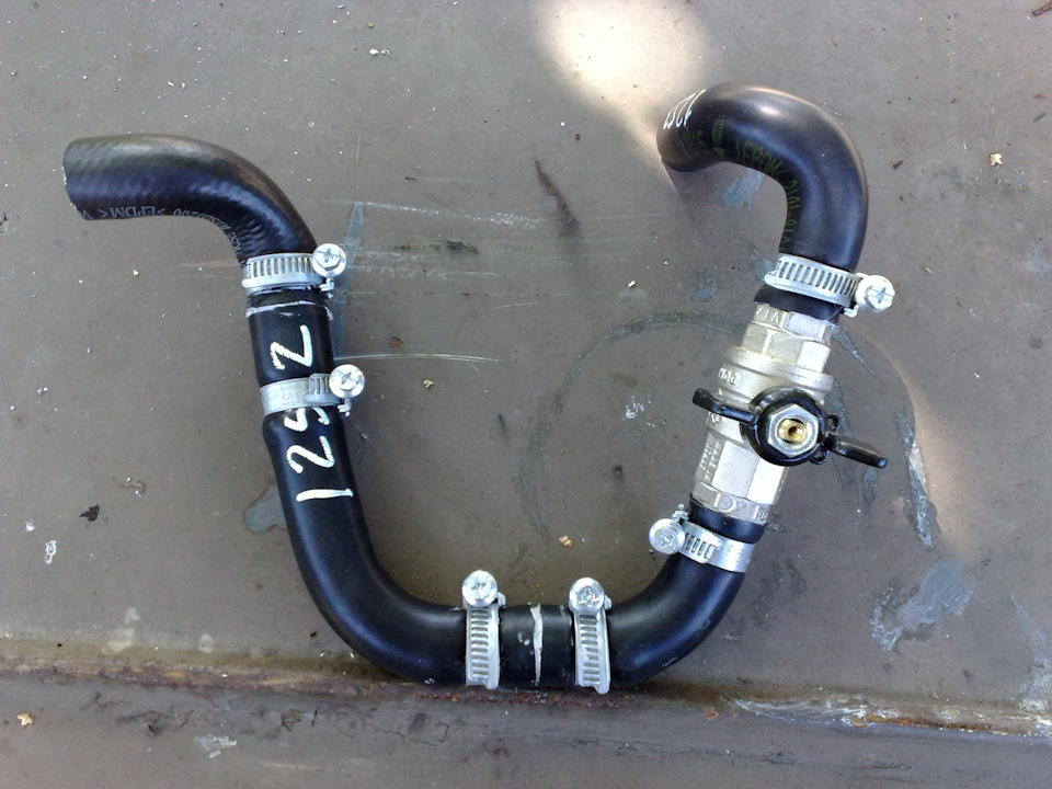 Замена штатного крана печки на шаровый водопроводный 1/2 дюйма — Lada ...