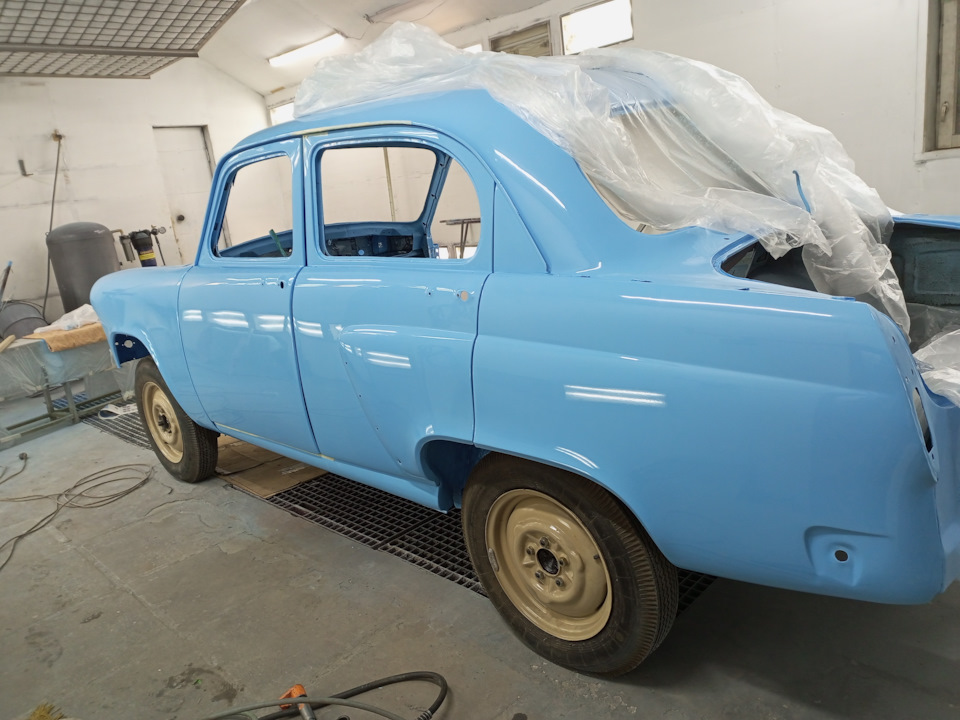 Сборка кузова долгожданная и не очень — Москвич 402, 1,3 л, 1957 года ...