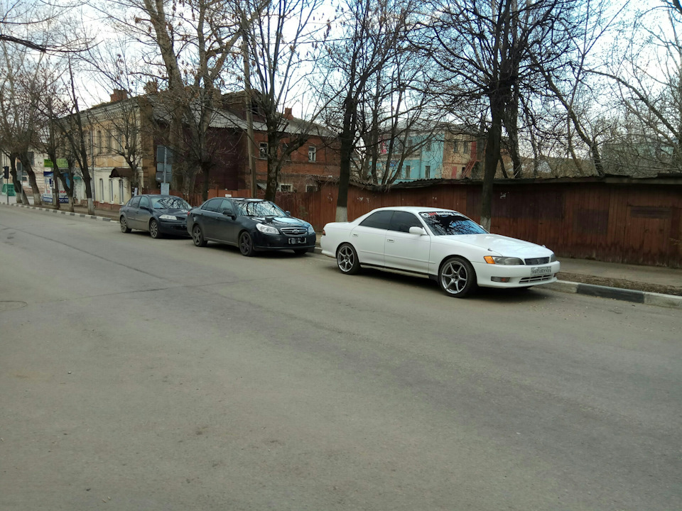 Тонировка передней полусферы. — Toyota Mark II (90), 2,5 л, 1994 года ...
