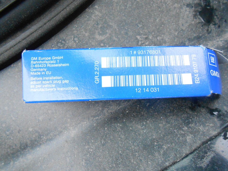 1214031 СВЕЧА ЗАЖИГАНИЯ Z16, Z18/SPARKPLUG Opel | Запчасти на DRIVE2