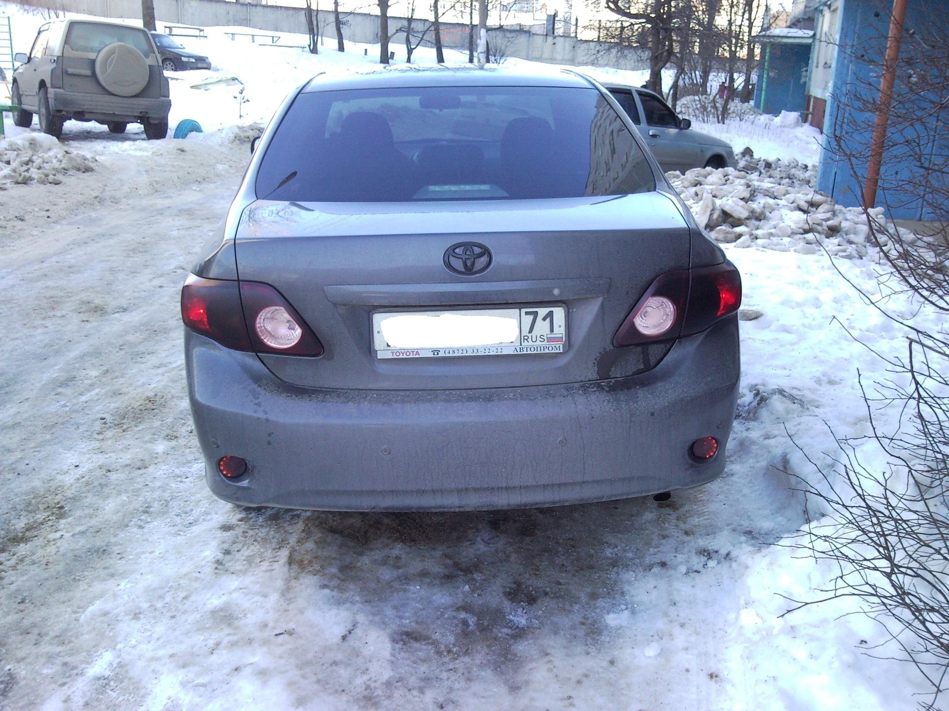 Tinted taillights and reflectors - Toyota Corolla 16 L 2006