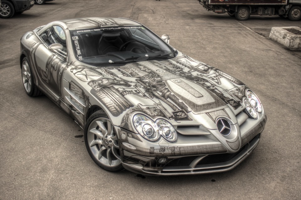 Mercedes Benz SLR MCLAREN раскраска