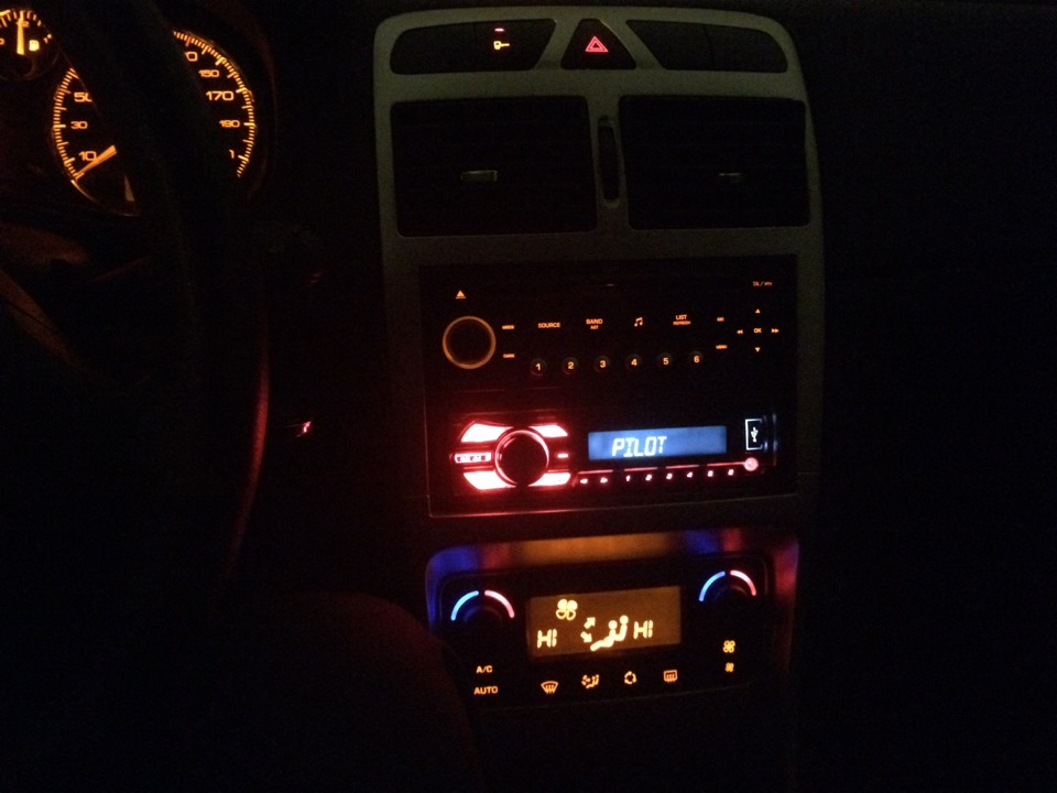 Параллельное подключение магнитолы pioneer — Peugeot 307, 1,6 л, 2007 ...