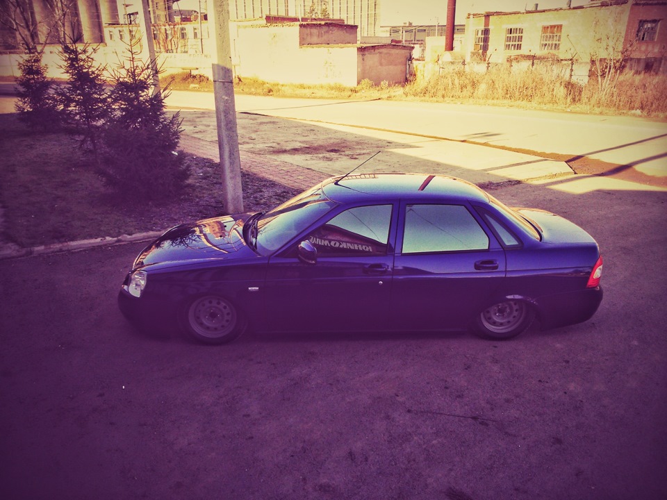 (зимний вариант ) фото! — Lada Приора седан, 1,6 л, 2012 года ...