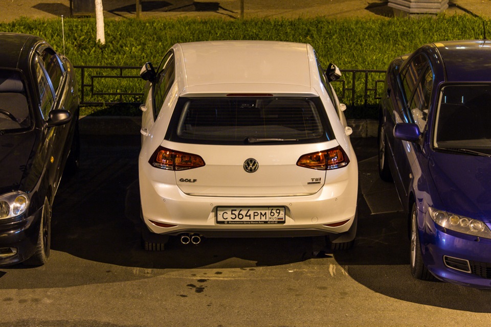 8. Насадки на выхлопную трубу — Volkswagen Golf Mk7, 1,4 л, 2013 года ...