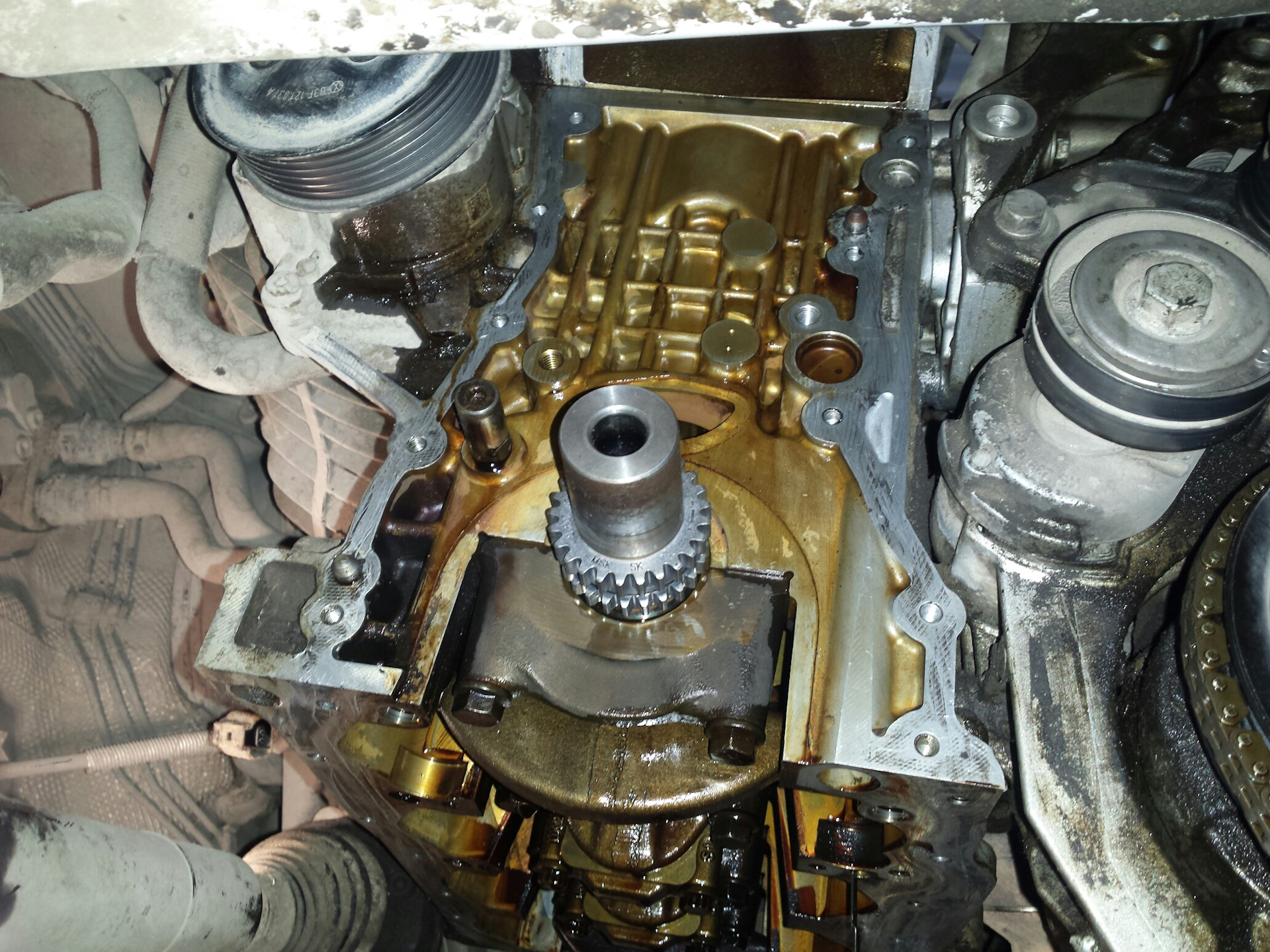 CBZB замена цепи со 2 на 3 поколение. Маслоотделитель — Toyota Yaris ...