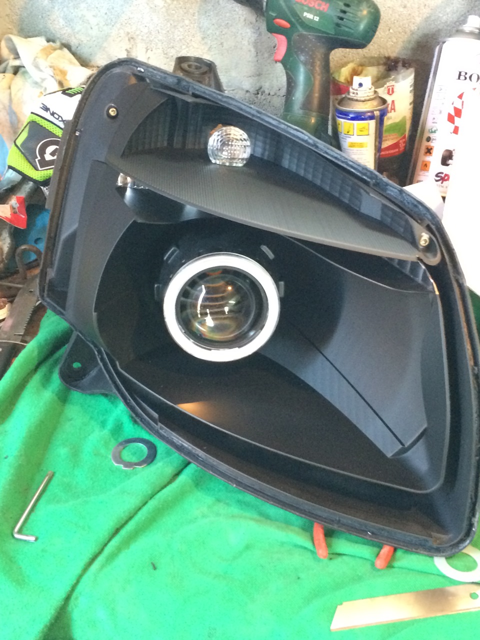 Линзовка фар — Citroen Berlingo (1G), 1,9 л, 2005 года | тюнинг | DRIVE2